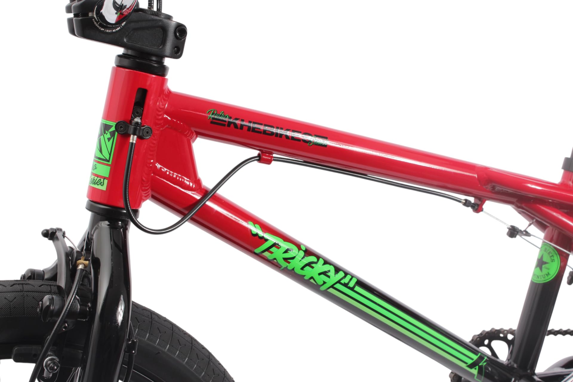 KHE Tricky AL Vélo BMX 20" - Cadre en aluminium - 10,9 kg - Rotor à 360 degrés - Flatland Park Freestyle - Modèle 2025