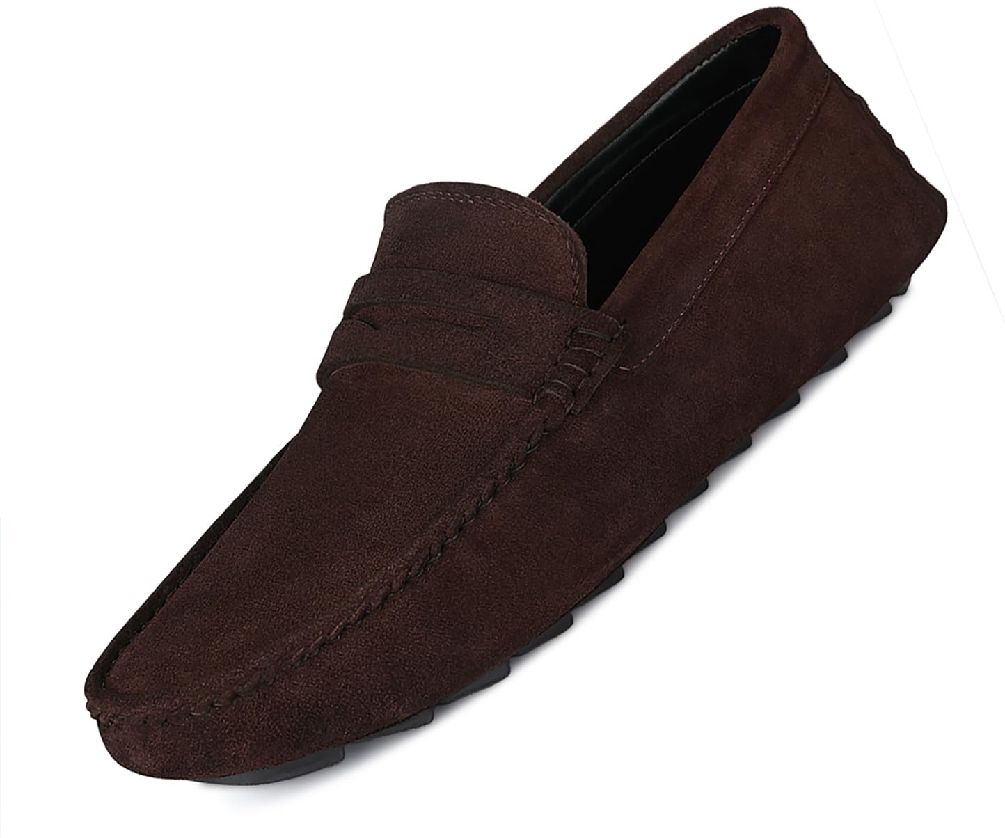 LOUIS STITCH Loafers Formal Shoes for Men | Damsire Underrobe Italian Suede Leather Moccasins | Slip-on Shoes for Business, Casual, Parties | Solid Brunette Brown | UK Size 9 (ITSUBB-) (B09VPG2H41) Amazon Price History, Amazon Price Tracker