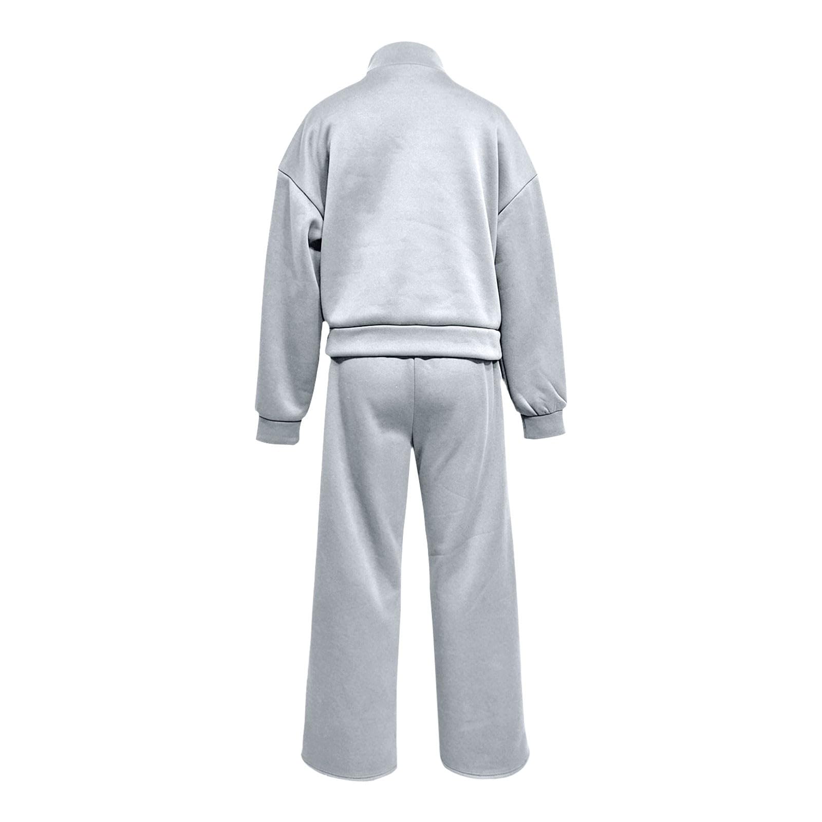 Tuta Da Donna Eleganti Cotone Felpa Manica Lunga E Pantaloni Lunghi