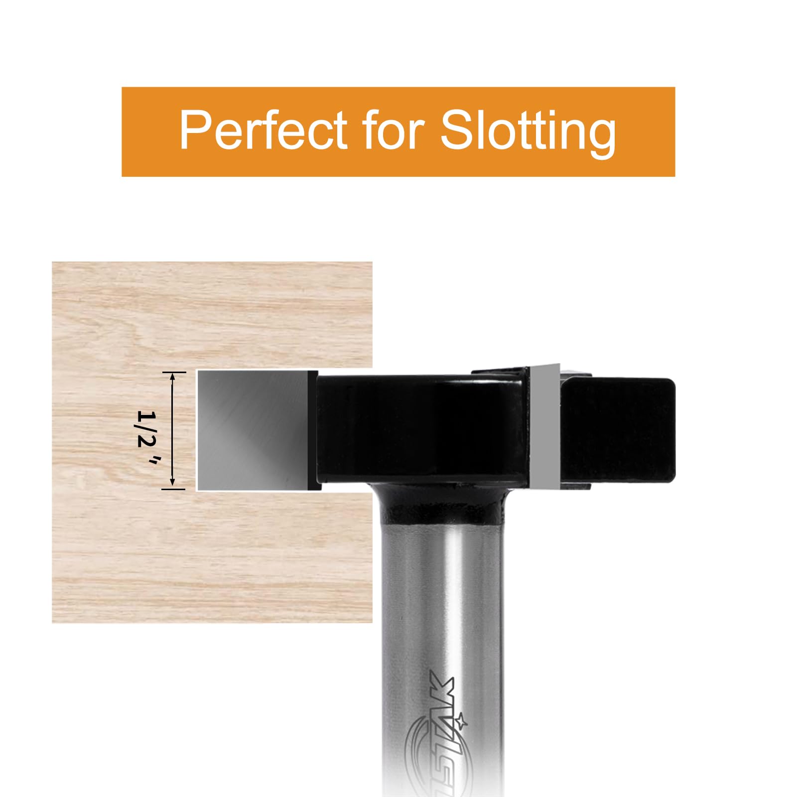 CNC Spoilboard Surfacing Router Bit, 1/2-Inch Shank 2-Inch Cutting