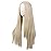 MapofBeauty Women Special Natural Long Straight Side Bangs Wig (Blonde1)