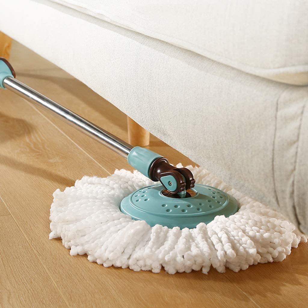 Mocio Rotante 360 ° Spin Mop Sistema Pulizia della casa Mocio Pavimenti con Secchio Detergente Pavimenti in Legno Duro