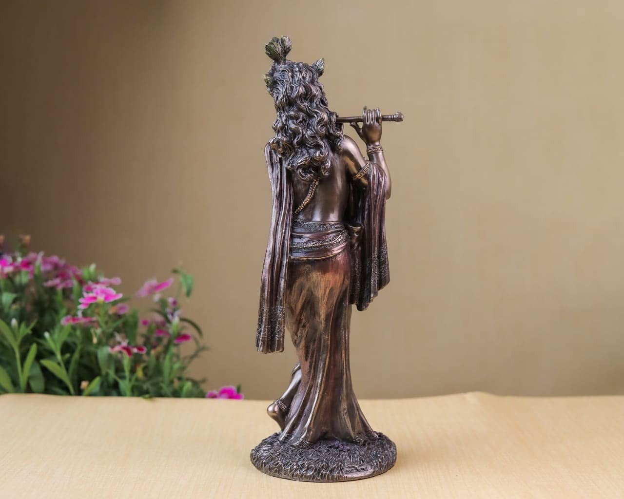Zilveren Standbeeld Van Maagdelijke Mary Met De Baby Jesus Christ in H