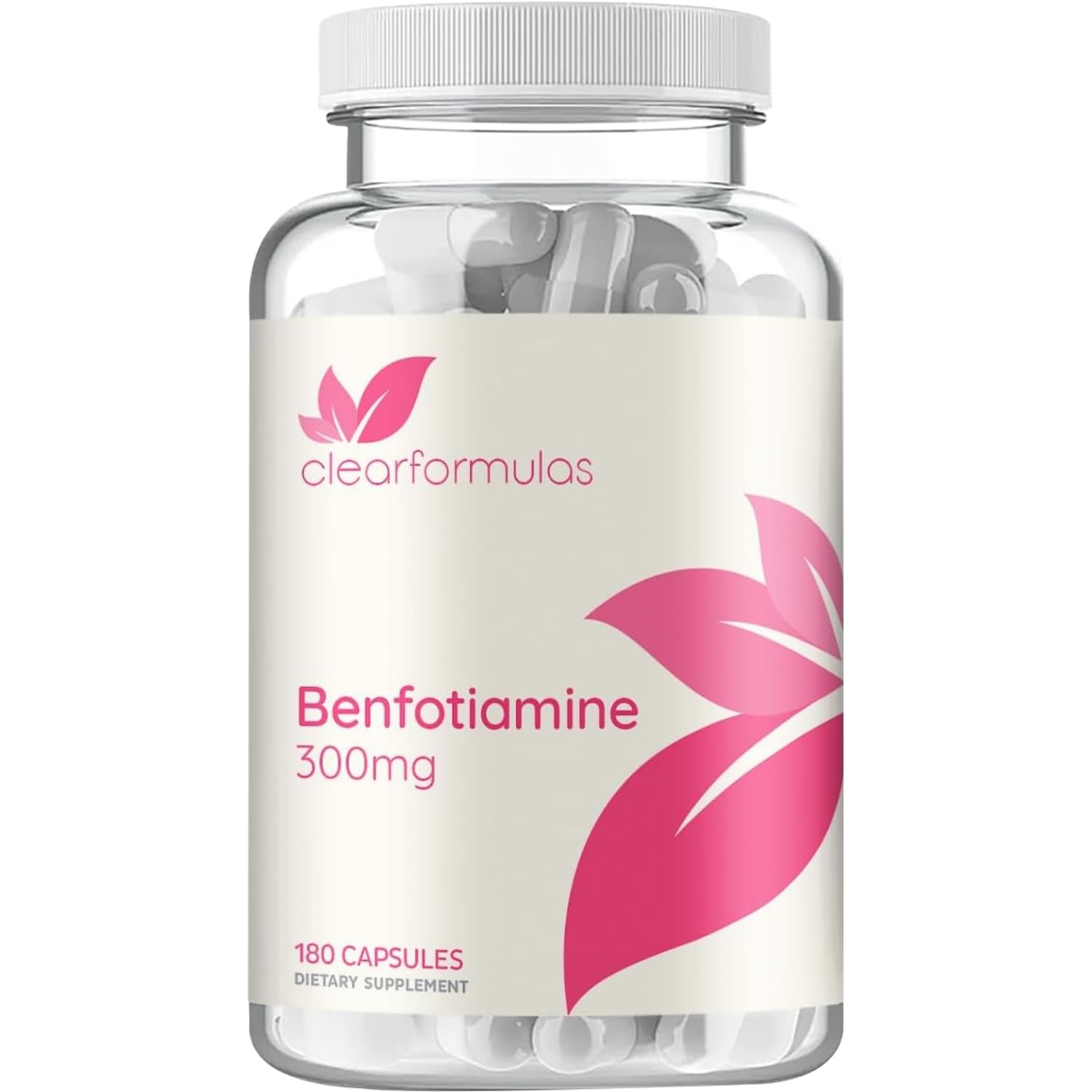 Benfotiamine 300mg 180 Veggie Caps (Non-GMO, Vegan & Gluten-Free)