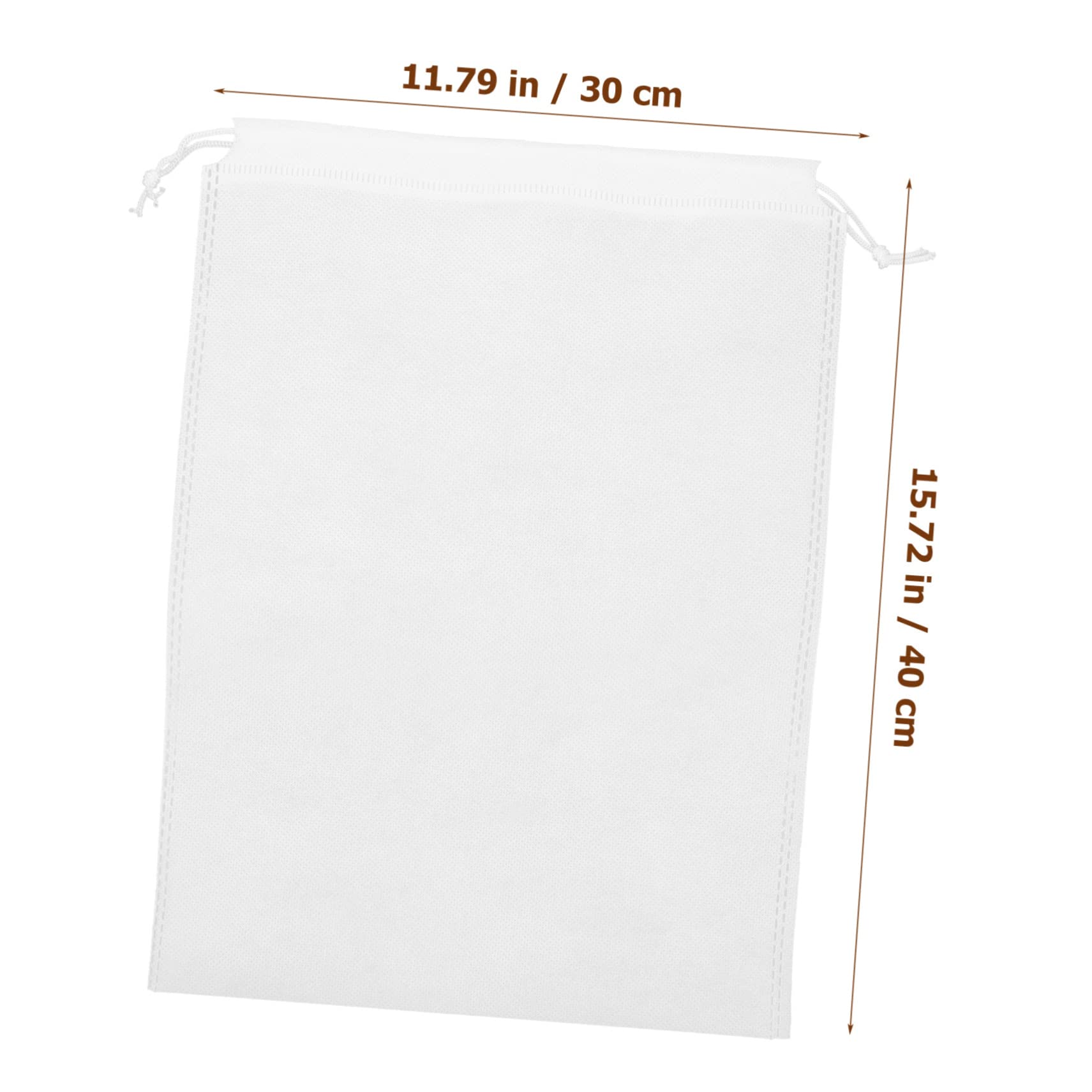 BESPORTBLE Multi-purpose White Storage Bag for Shoes 10pcs Set Dust- Breathable Washable Reusable