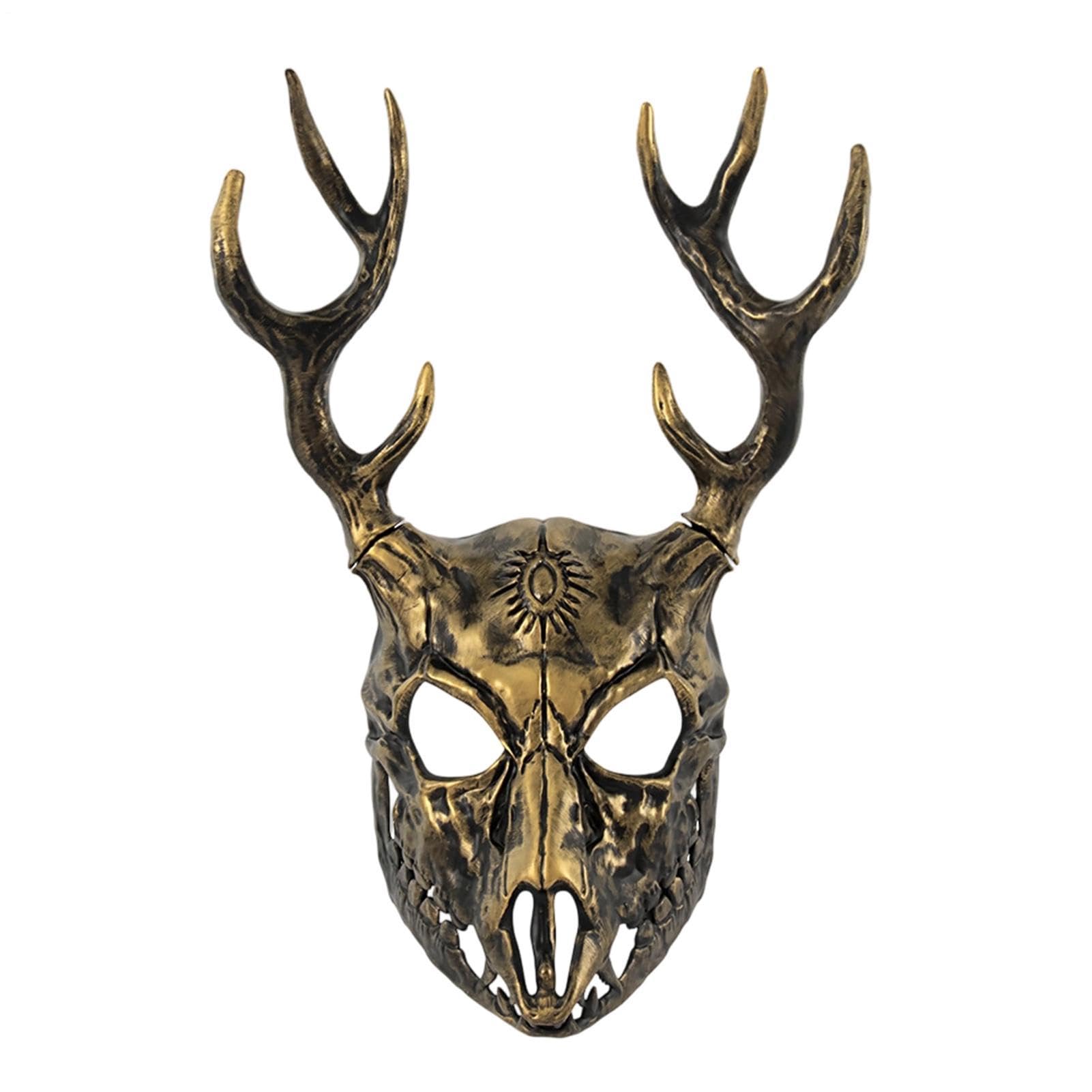 Halloween Deer Full , Cosplay Realistic Deer Masquerade Headwear
