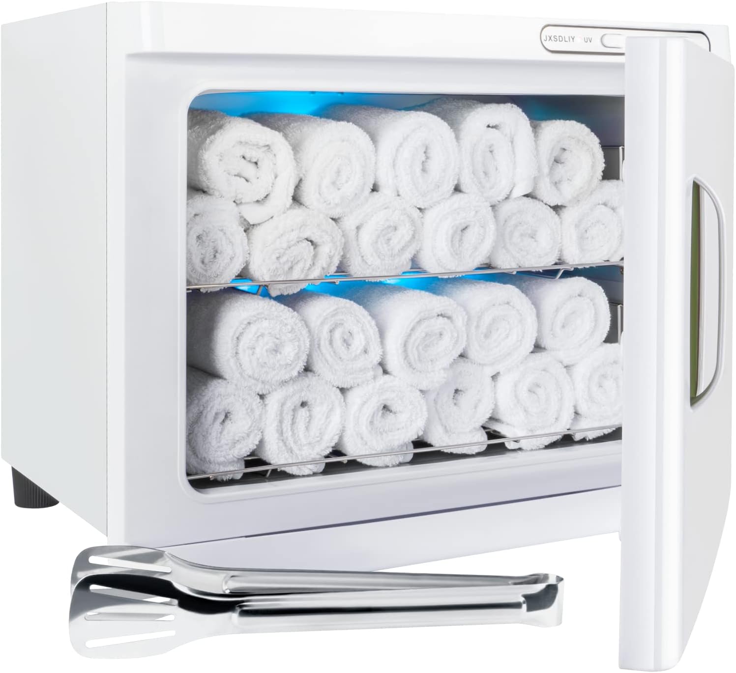 JXSDLIY ホットタオルウォーマーキャビネット LEDライト付き 23L 大容量タオルキャビネット バスルーム用 2イン1 プロ