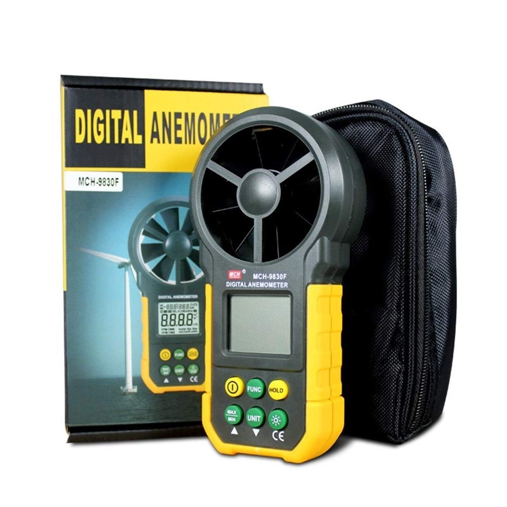 Wysoka precyzja Handheld Anemometr Cyfrowy anemometr wiatr Anemometr Instrument MCH-9830F Dokładny pomiar