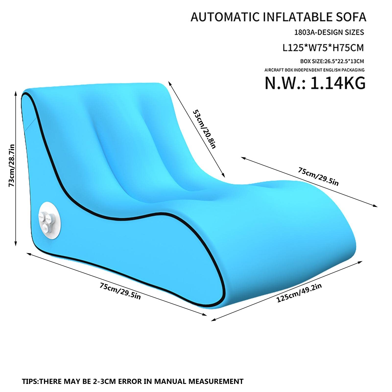 Canapé gonflable | Chaise longue gonflable automatique – Pompe électrique et batterie externe, canapé gonflable, chaise pour camping, voyage, plein air, randonnée, pique-nique, arrière-cour, plage Canapé gonflable | Chaise longue gonflable automatique – Pompe électrique et batterie externe, canapé gonflable, chaise pour camping, voyage, plein air, randonnée, pique-nique, arrière-cour, plage
