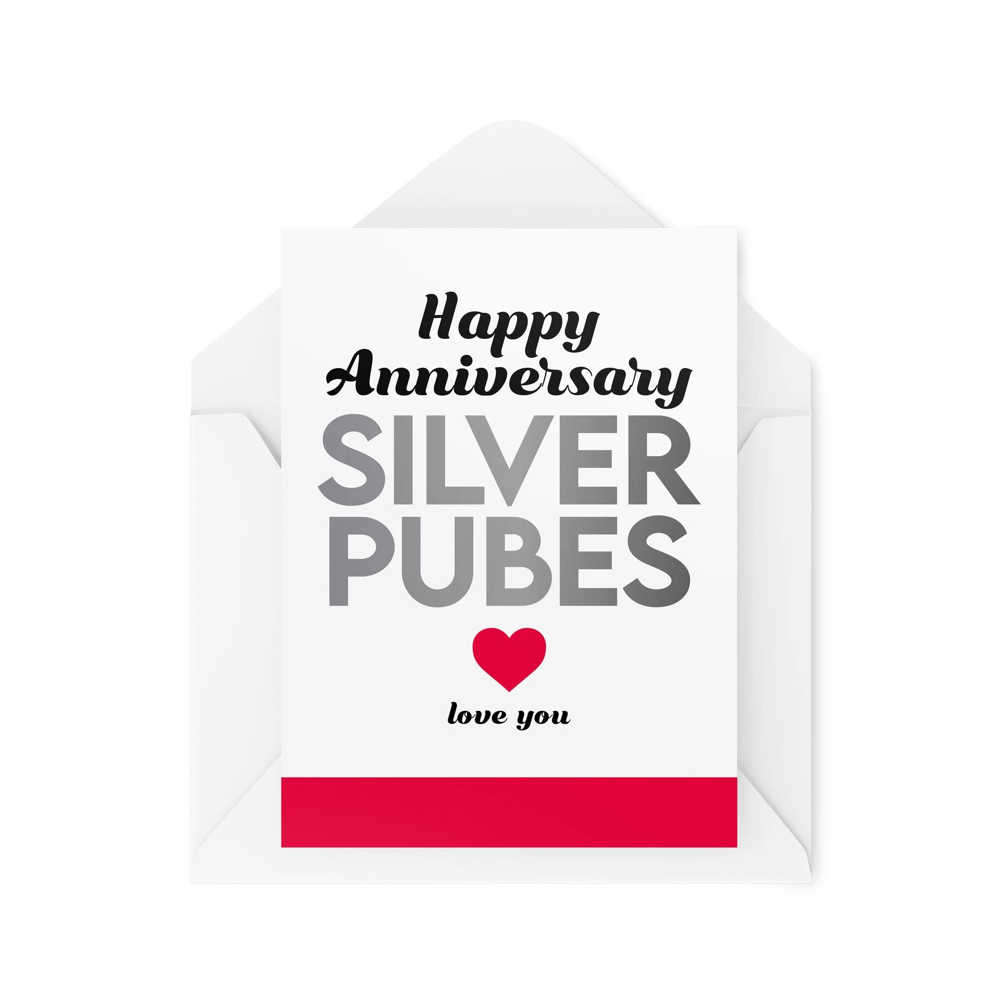 Funny Cards Happy Anniversary Silver Pubes Grey Old Mens Womens Greeting Card Witty Humour Laughter Banter Joke Fun CBH91