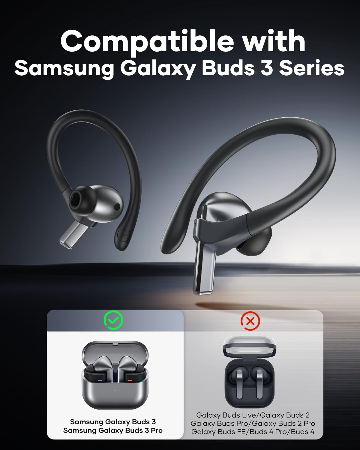 Amazon.com: Gcioii Memory Titanium Alloy Ear Hooks for Samsung