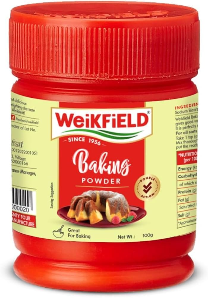 Weikfield Baking Powder 100g | Raising Agents | Essential for Baking | Light & Fluffy Results | Perfect for Cakes & Pastries (Pack of 1)