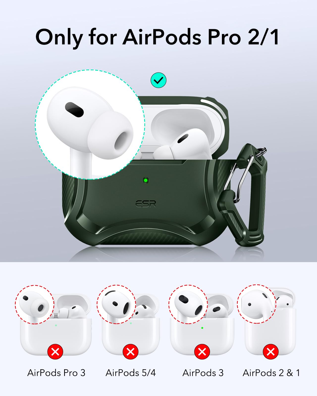 Amazon.com: ESR for AirPods Pro 2 Case, Compatible with MagSafe