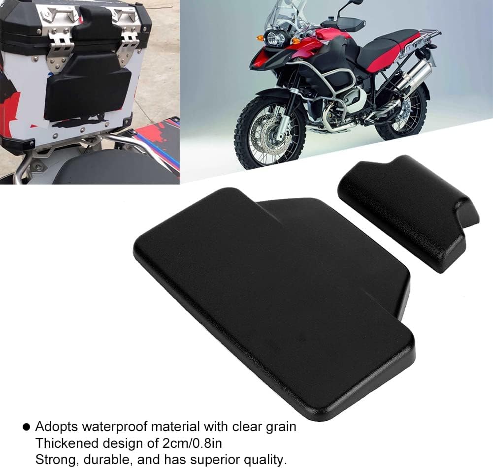 Cojín del Respaldo De La Caja De Equipaje De La Motocicleta, Cuero De PU De Primera Calidad - Almohadilla De Apoyo Cómoda - Negro (30x17x3cm)