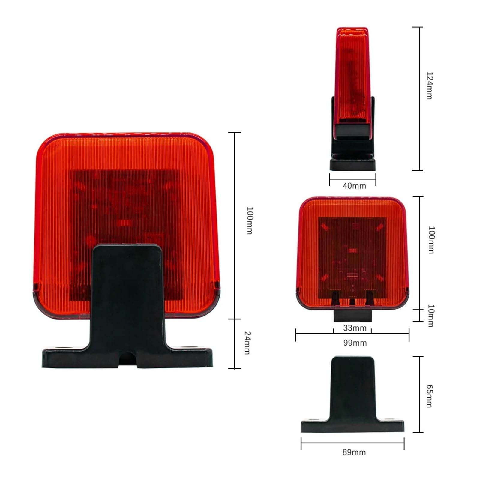 AC/DC 12-265V Universal Flashing Alert Light Security Strobe Beacon for Gate Garage Access Control and Alarm Protection 3 Colors