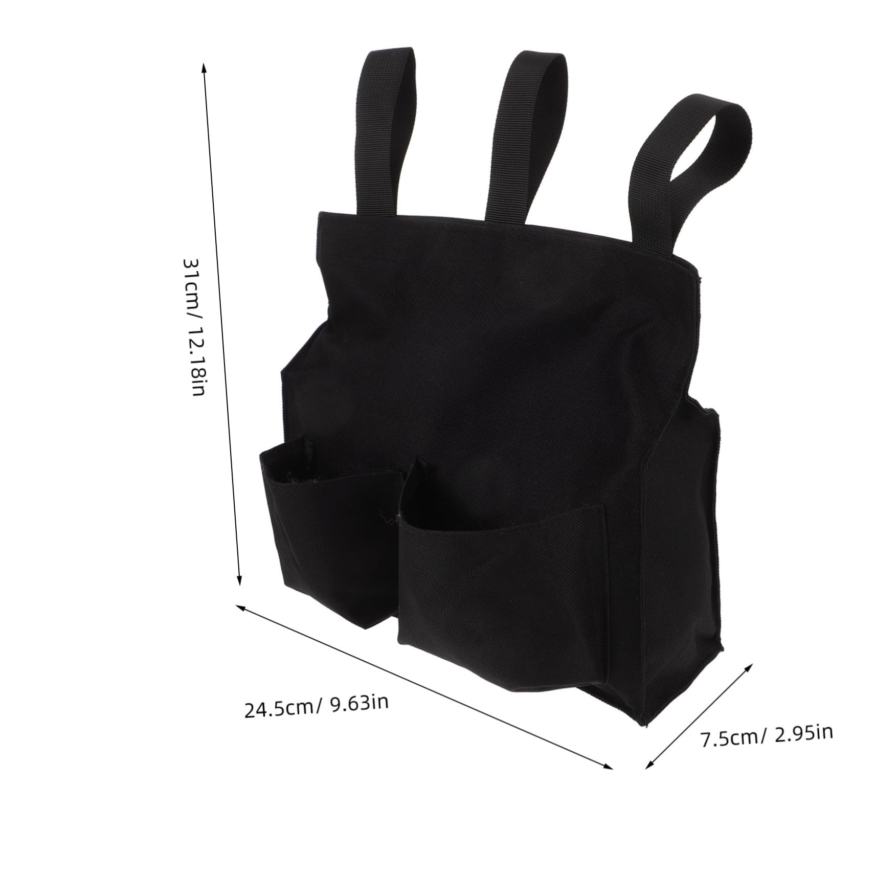 POPETPOP Umpire Softball Bag Baseball Ball Holder Side Storage Lightweight Fabric Water Resistant Oxford Comfortable Fit for Different Waist Sizes