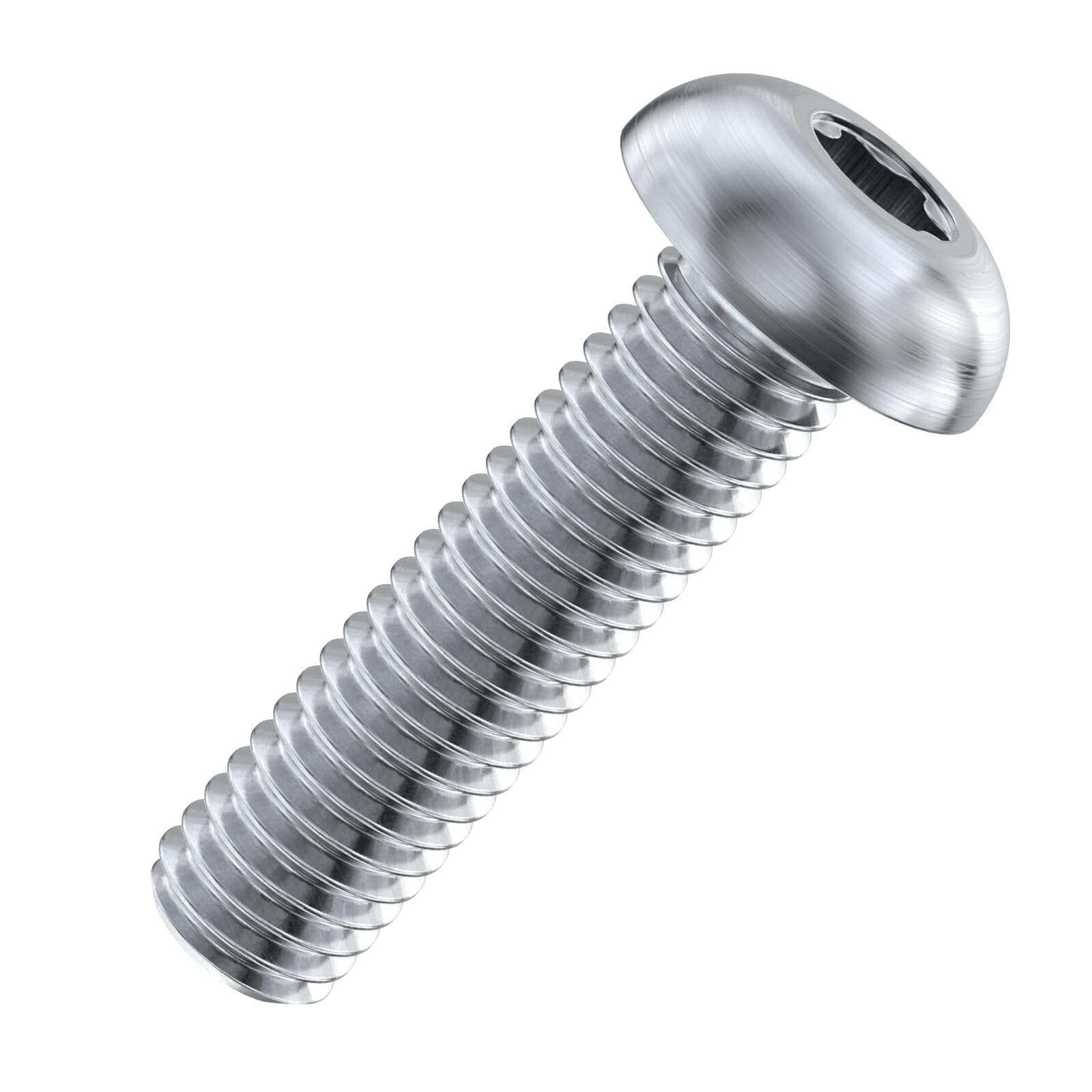 Accu - M5 x 20mm T25 Torx Button Screws (ISO 7380) - Stainless Steel (A2) (Pack of 50)