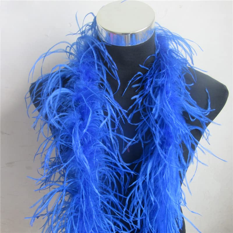 Falda de Boa de Plumas de Avestruz esponjosa de 20 Metros Disfraces Recorte para Traje de Fiesta Pluma de Avestruz Verde Manzana en Decoraciones de Boda-Negro,2 Metros