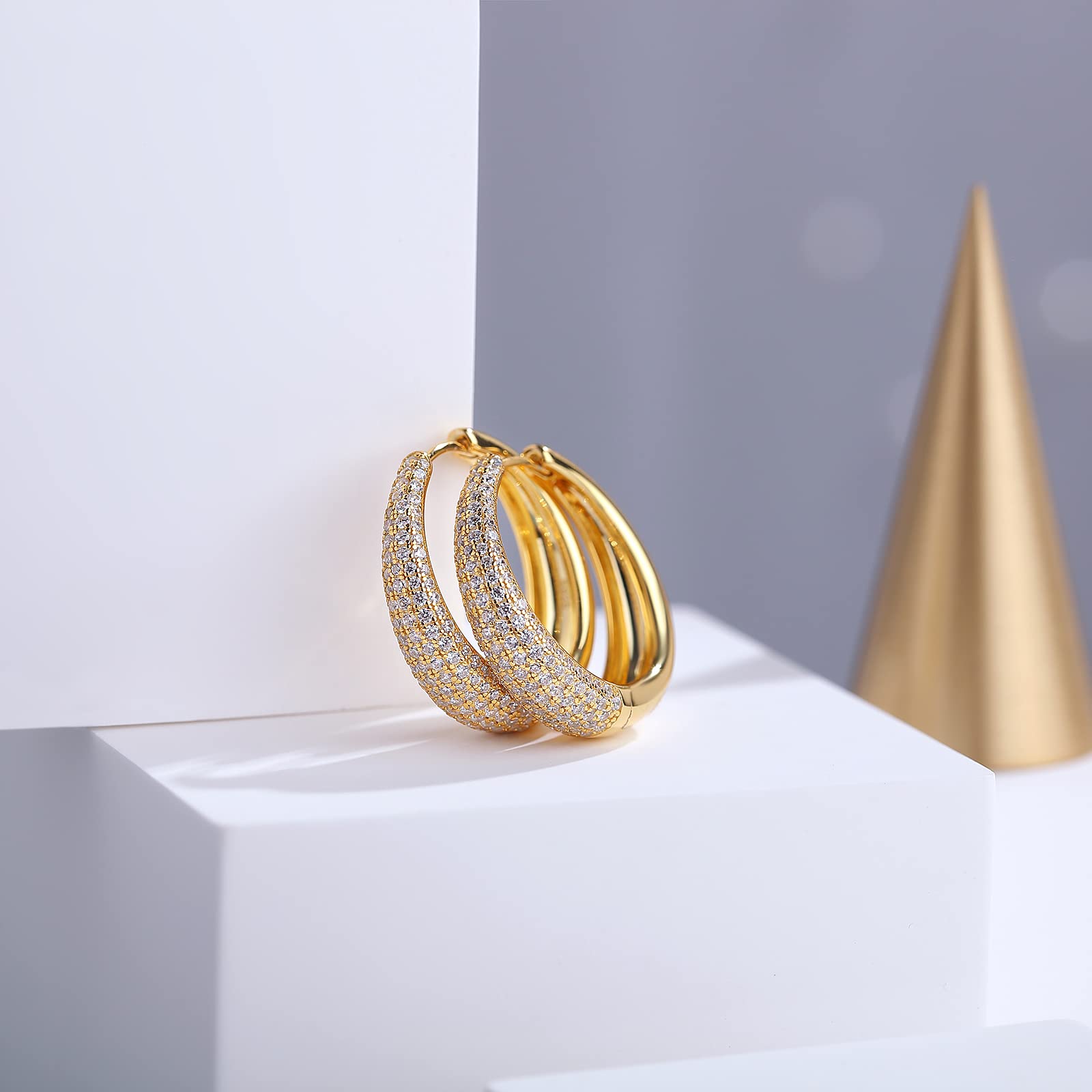 Hoop Earrings for Women 925 Sterling Silver Huggie Hinged Earrings Hoops Jewellery Gifts