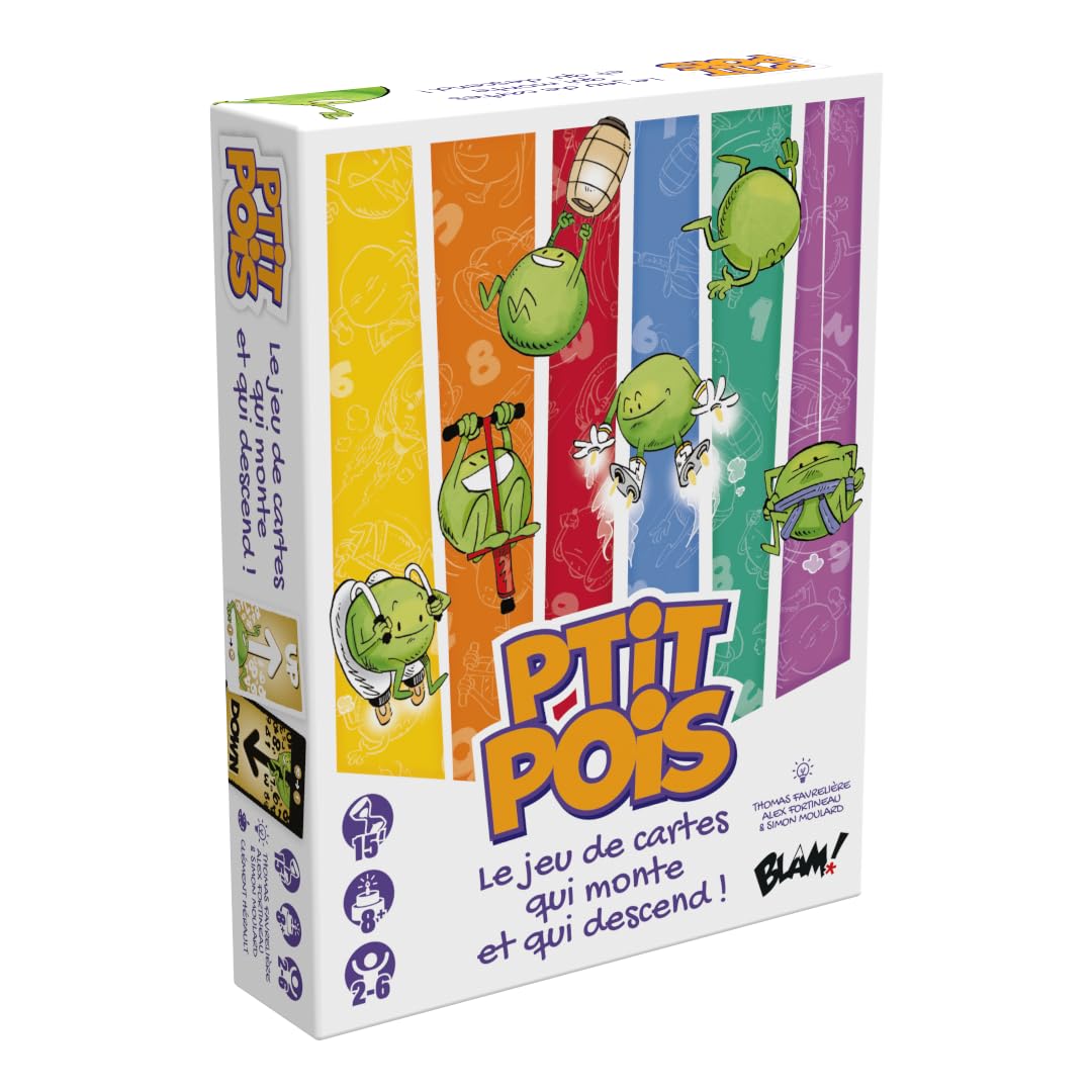 Blackrock Games Blam! Ptit Pois  The Card Game That Goes Up and Down - Card Game - Atmosphere - With Family or Friends - From 2 to 6 Players - 15 Minutes - Ages 8 and Above