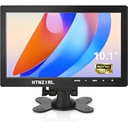 Pantalla Mini One HTNZIRL Mini Monitor Pantalla Raspberry Pi, Pantalla IPS con HDMI, USB, VGA AV, BNC, Monitor portátil de 1024 x 600 para Oficina/Tienda/Ordenador/Ordenadores, Cajas de TV, DVR (10.1")