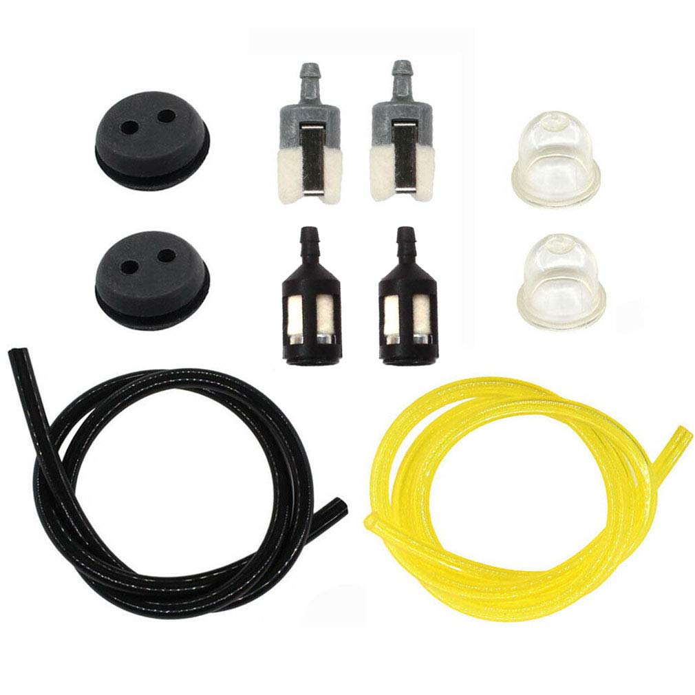 AISEN 2 x Rubber Grommet Plugs with Fuel Filter for BC 410 BC 4125 BC 4535 Brush Cutter Petrol Tank
