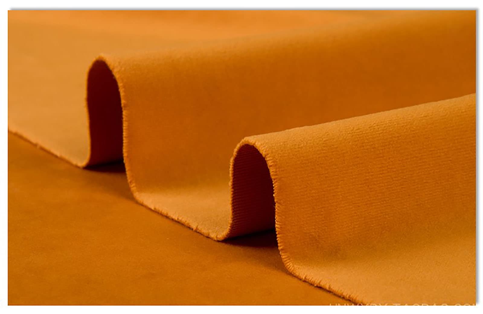 Tissu de velours épais, tissu de velours persan, tissu d'ameublement pour la cou scène, la disposition des rideaux de mariage, le canapé, vendu au mètre de 280 cm de large (couleur : orange)