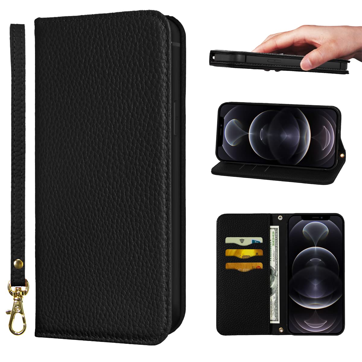 Amazon.co.jp: iPhone 12 Pro Max Case, Notebook Type, Ultra Fiber