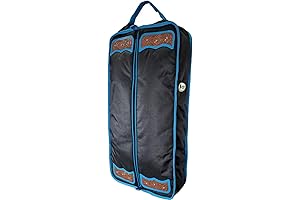 Tahoe Tack Turquoise Flower 1680D Nylon Center Opening Bridle Bag