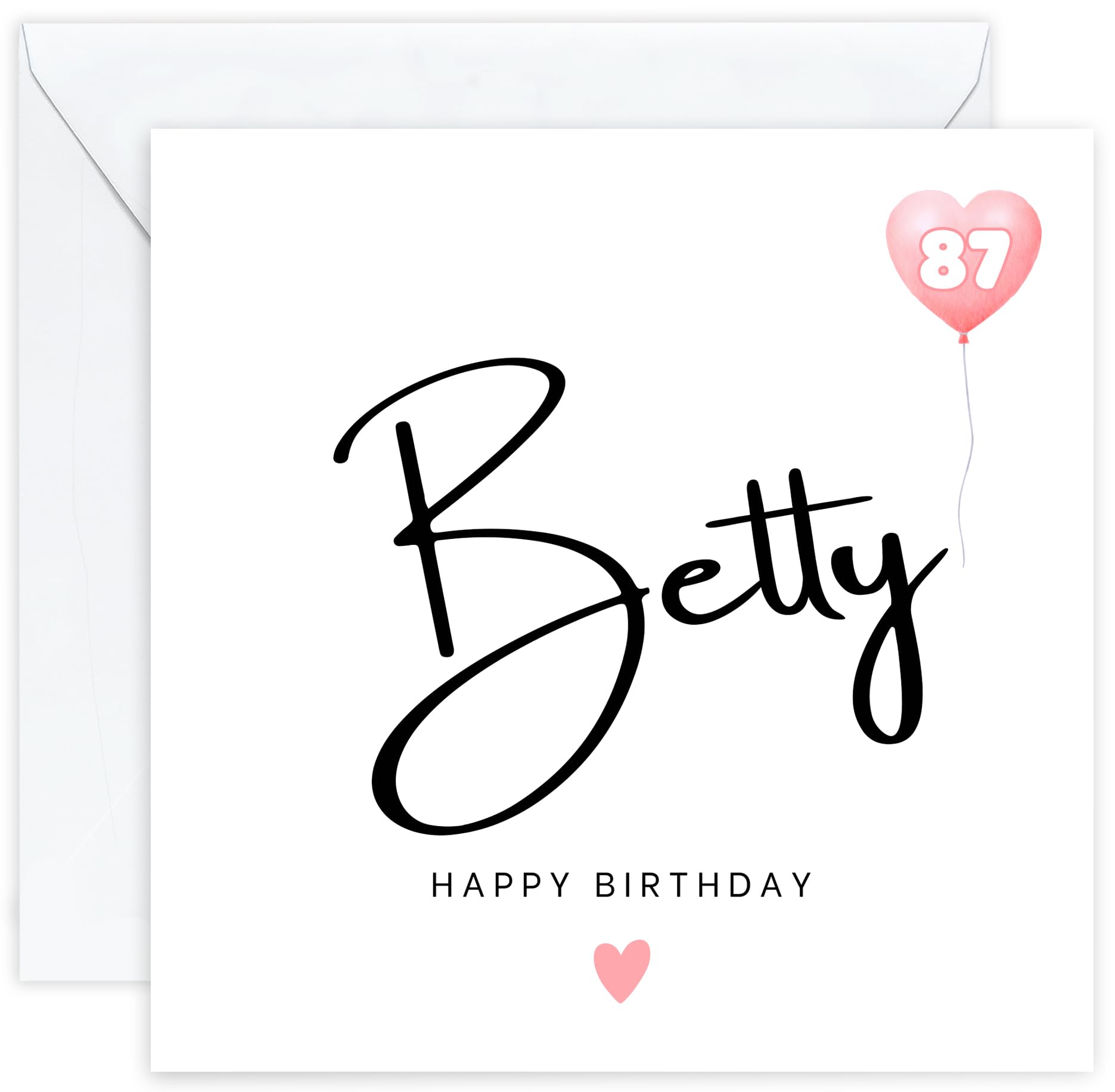 Personalised 87th Birthday Card – Eighty-Seventh Birthday Card for Eighty-Seven 87 Year Old Women – Custom Unique | Mother | Sister | Aunt | Her | Female | Woman | Mum | Wife | Gran | Nan (Age 87) — image 1