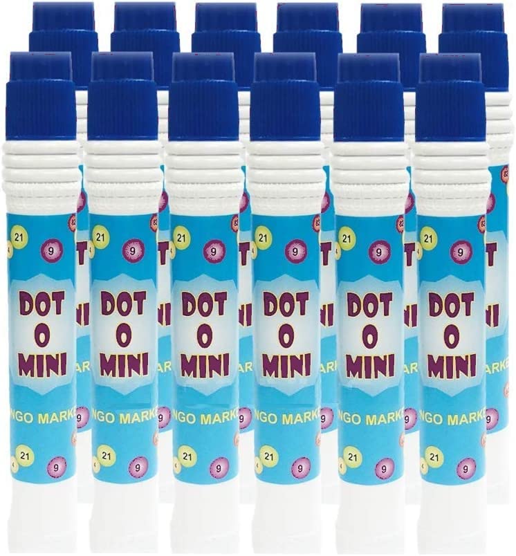 Bingo Dabbers 12 Pack 20ml Markers (Blue)
