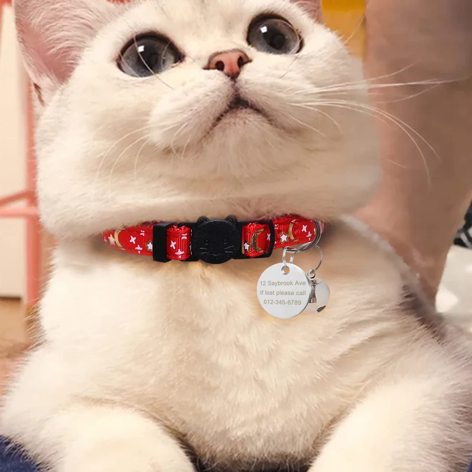 Pet Supplies Cat Collars With Name Tags Custom Cat Tag Pet