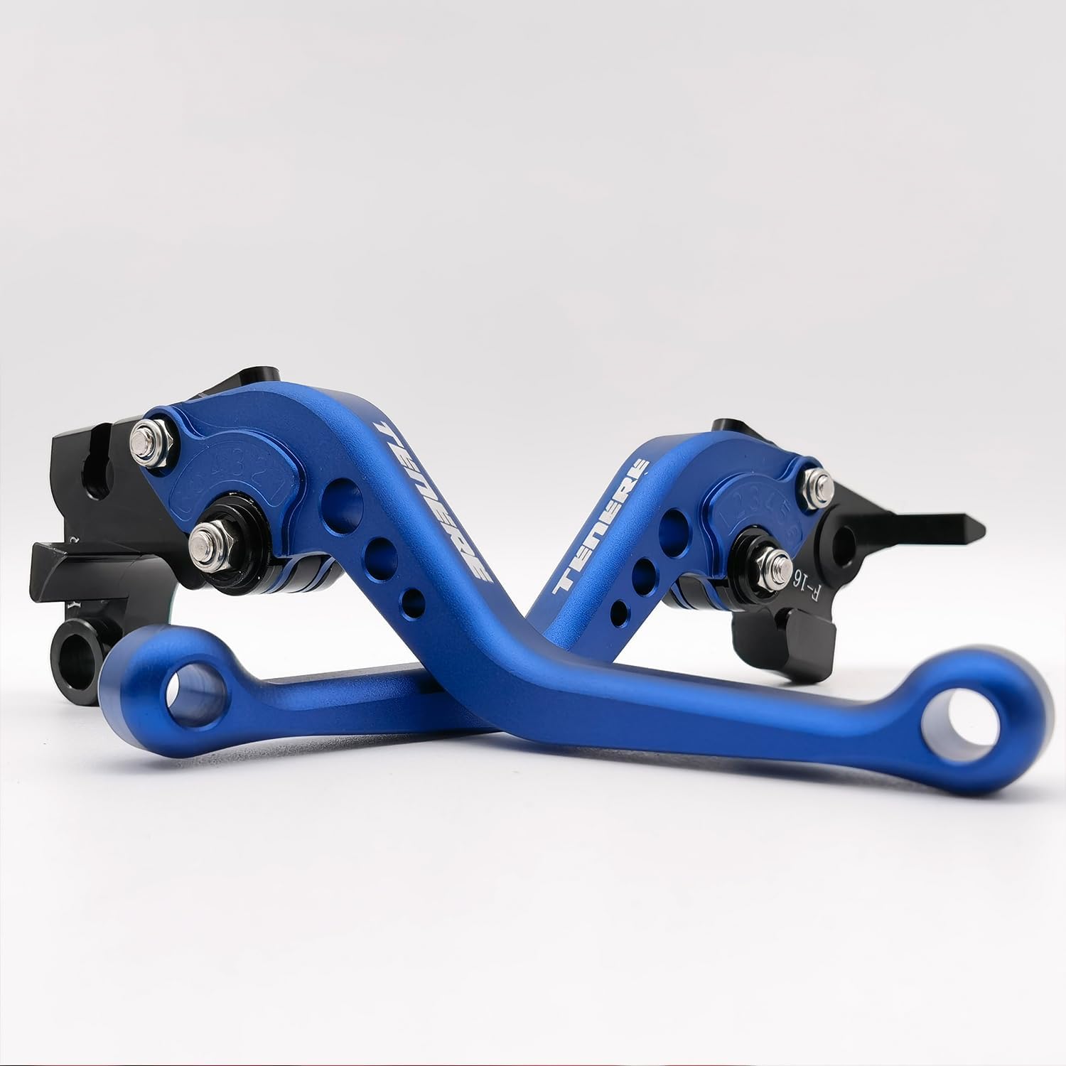 Generic Short Clutch Brake Lever Replacement for Yamaha TENERE 700 XTZ700/SP 2019-2024 XTZ Rally Motorcycle Accessories Adjustable Handles (Blue)
