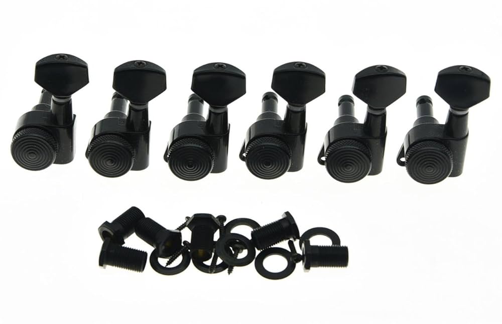 Amazon.com: KAISH Lefty Black Locking Guitar Tuners Left