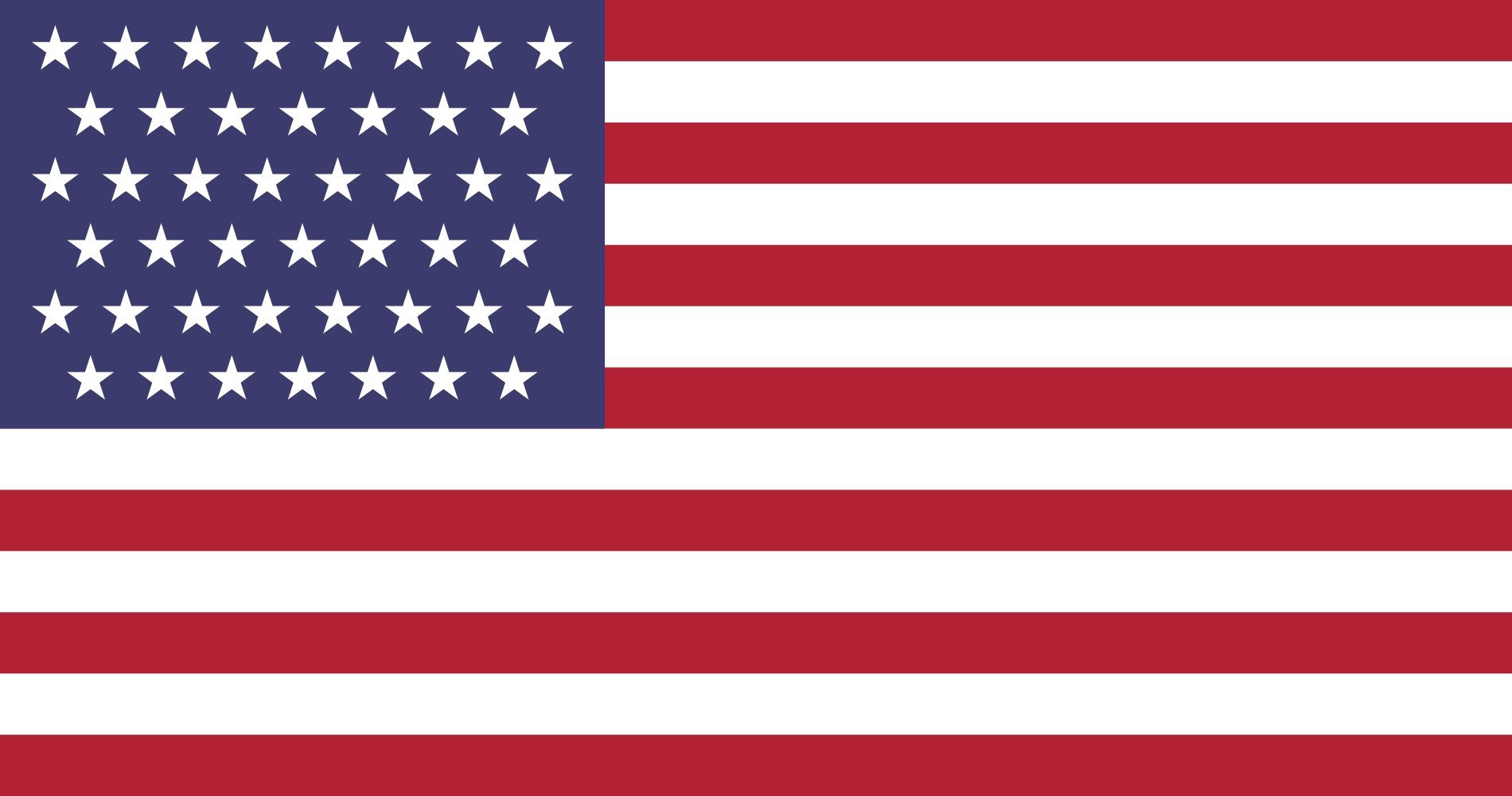 Drapeau Large 45 Star US grand drapeau paysage américain de 1.35m²