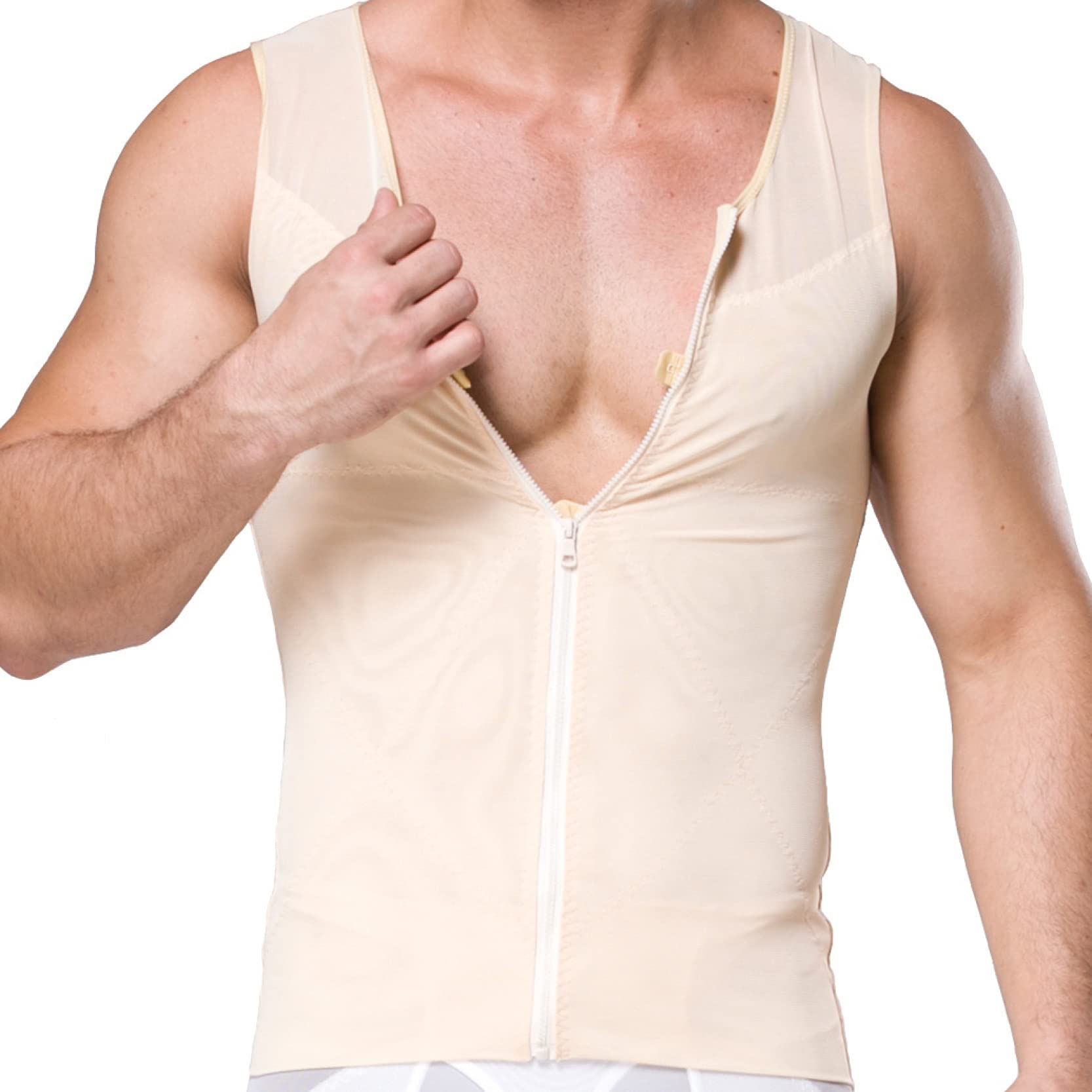 TTDGYYXW Camisa de compresión Moldeadora para Hombres, Reductor de Cintura, Chaleco Ajustado con Control de Barriga para Adelgazar el Cuerpo