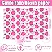 100 Sheets 20 * 14 Preppy Tissue Paper Hot Pink Smile Face Pink White Plaid Y2k Gift Wrap Tissue Paper for Gift Bags for Wedding Birthday Preppy Theme Party Decor