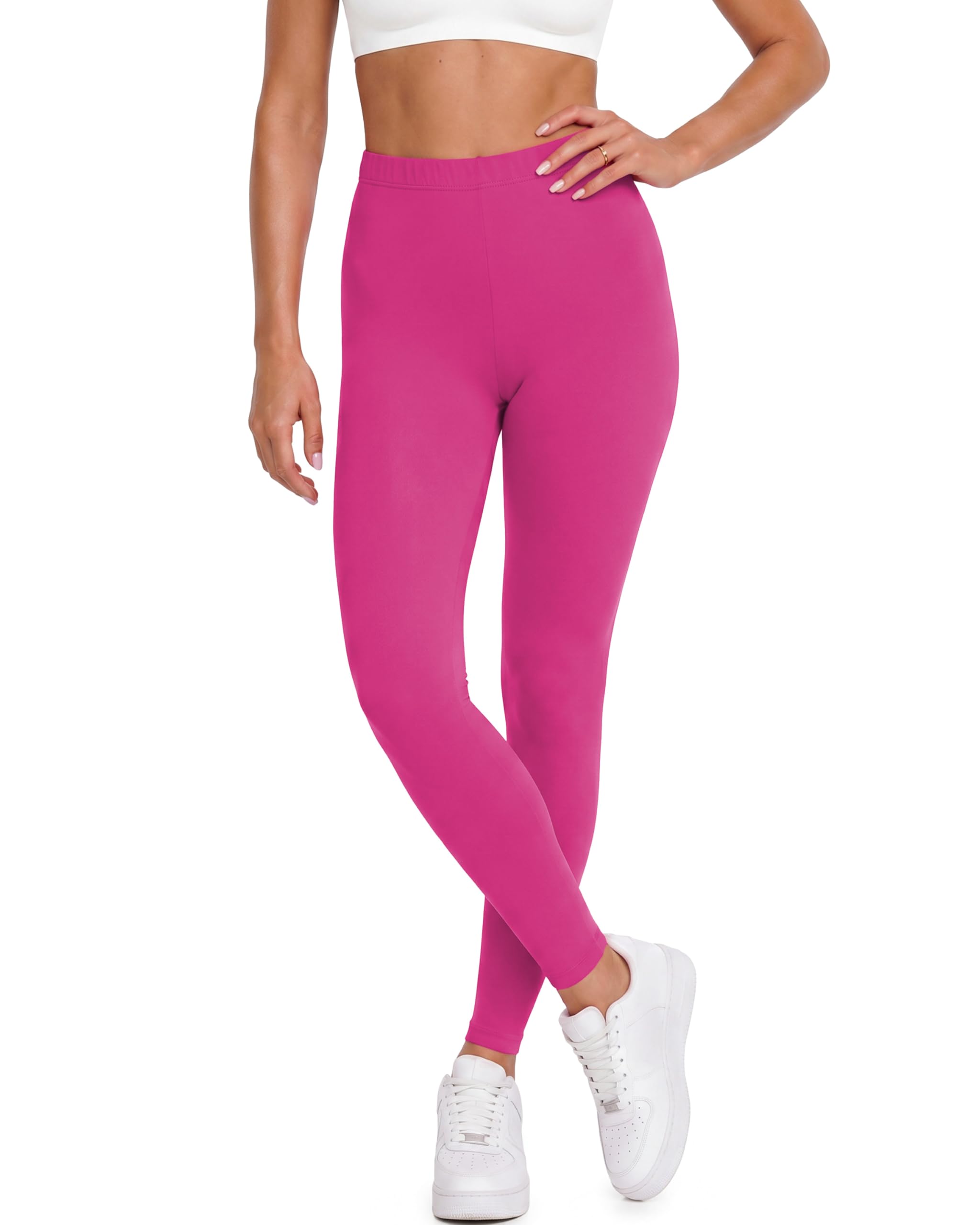 sissycos Women's 80s Leggings Neon Artistic Splash Printed Pants