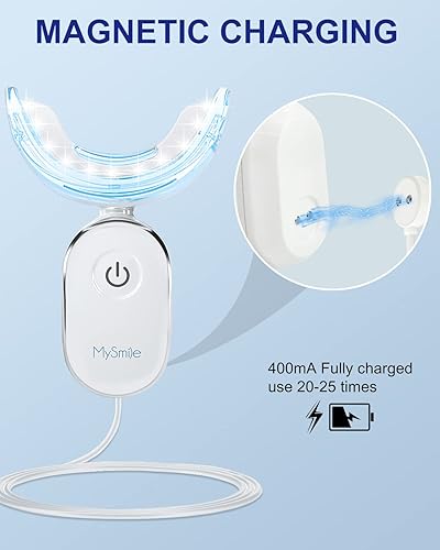 Miniatura 6 de MySmile Luz de blanqueamiento de dientes,Paquete de recarga de gel blanqueador de dientes no sensibles,Tratamiento de 10 minutos Productos