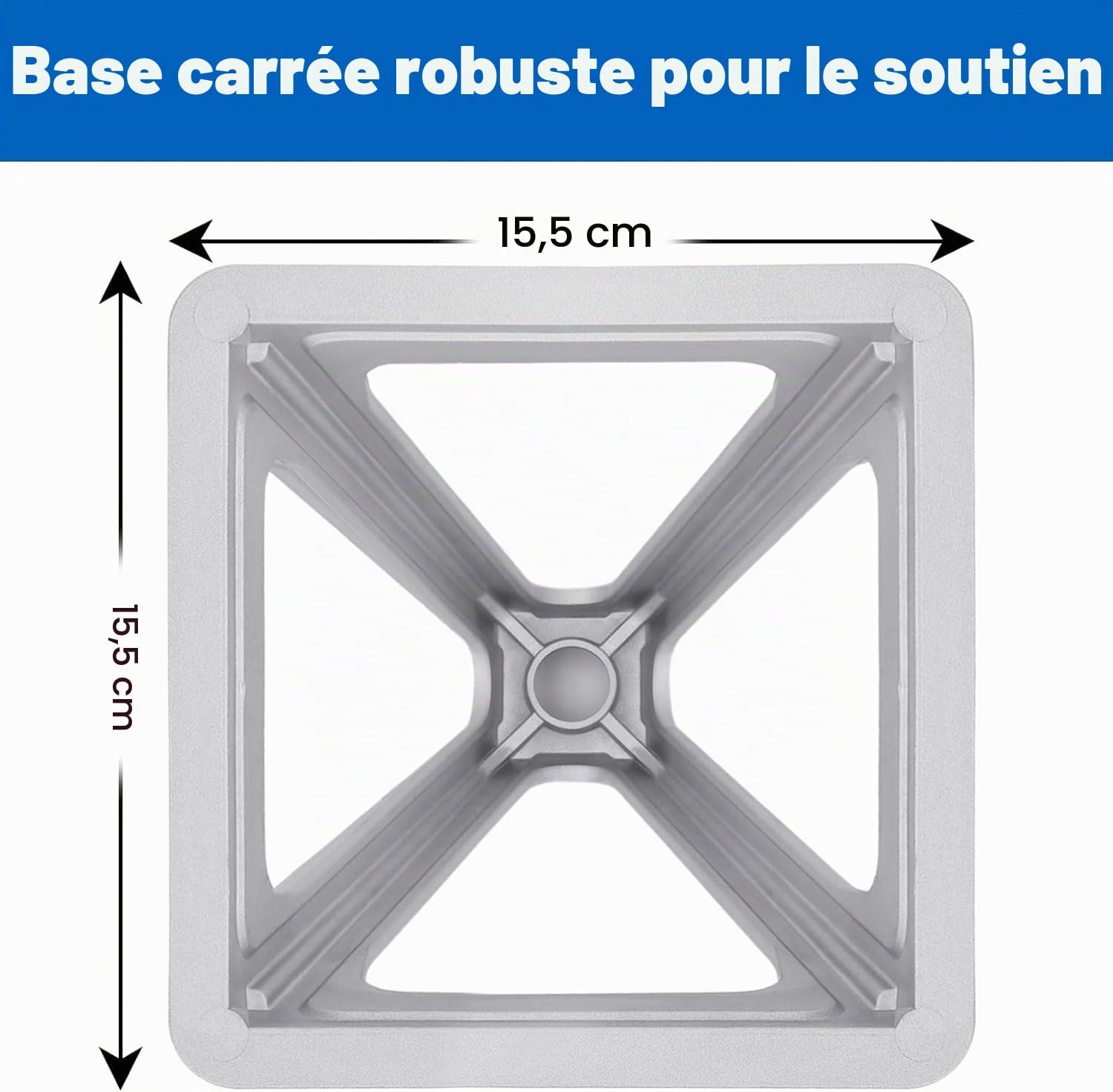 4 Pcs Chandelles de Stabilisation pour Caravane Stabilisateur,Béquille pour Caravane en Aluminium Hauteur Réglable 270-440 mm,Charge maximale:1000 kg,Pour voiture,caravane,camping-car,remorque