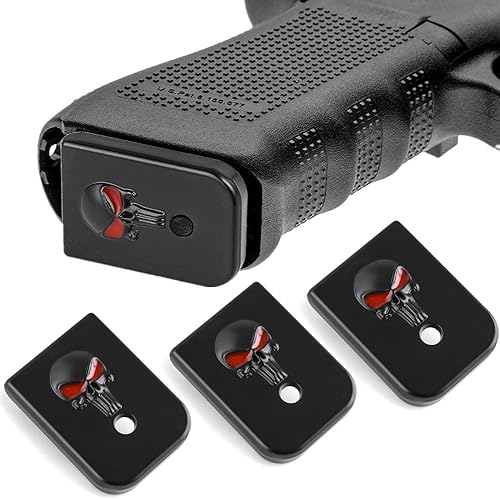 Placa de piso de aluminio anodizado 3D para base de cargador de 0.354 in .40 S&W .357 .45 Gap Gen 1-5 Glock Mag accesorios de placa base, elige tu