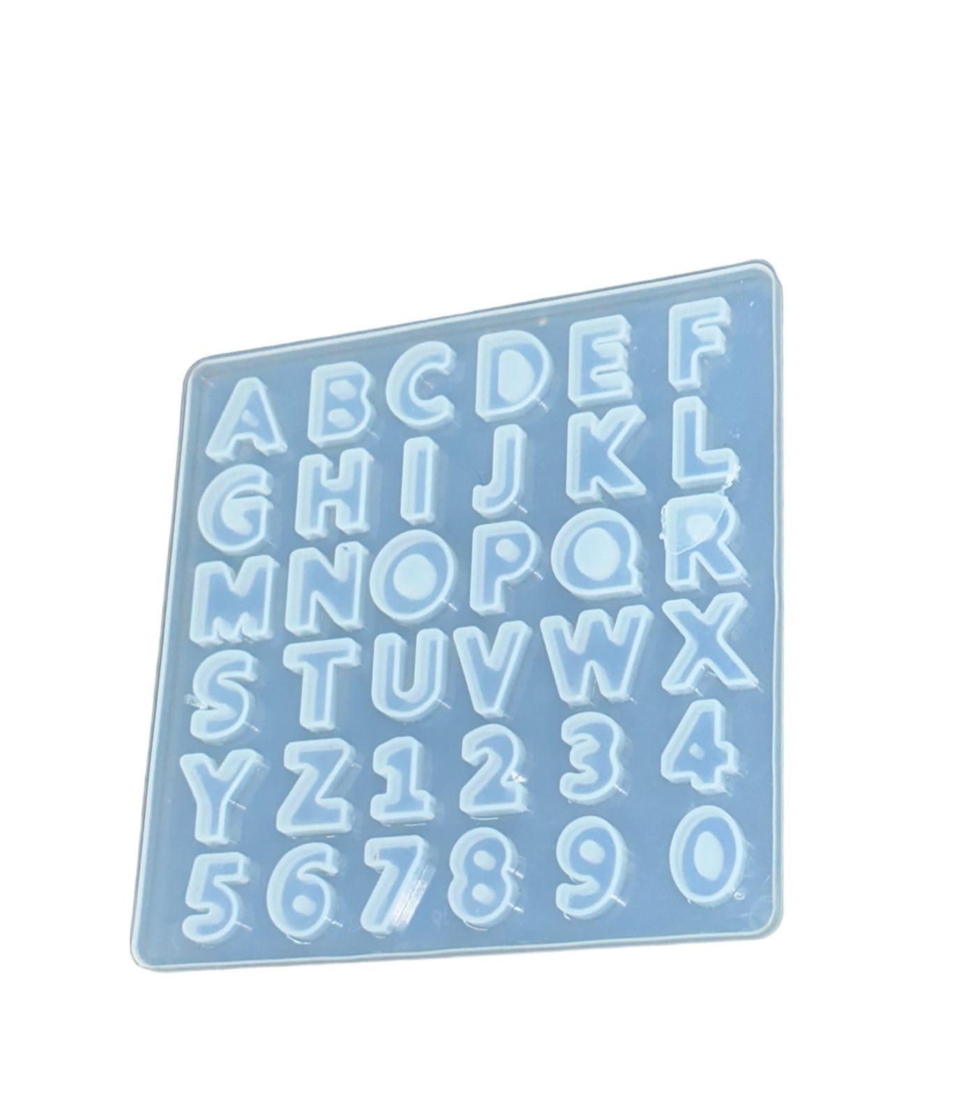 GBC Art Alphabet & Number Silicone Mould, 5.5 Inch | A to Z Letters & 0–9 Numbers Resin Casting Mold | DIY Silicone Mould for Keychains, Coasters, Jewellery, Crafts & Epoxy Resin Projects-image-4