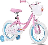 Vista 1 de JOYSTAR Fairy Girls Bike for Toddlers and Kids Ages 2-8 Years Old, 12 14 16 18 Inch Kids Bike with Training Wheels, Handbrake and Basket, Toddler