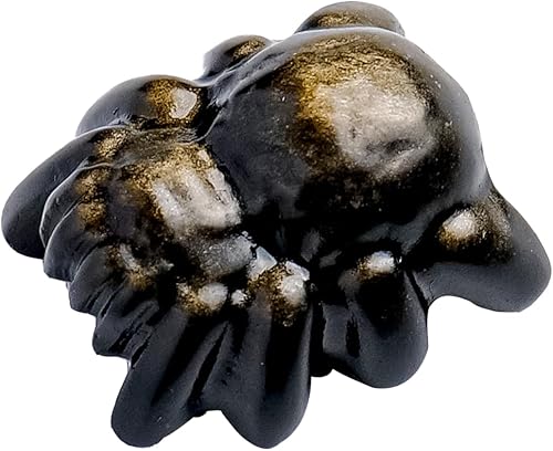 Runyangshi Figura de araña de cristal natural de 1.18 pulgadas, tallada a mano, estatuas de cristal curativo talladas a mano, decoraciones de araña,