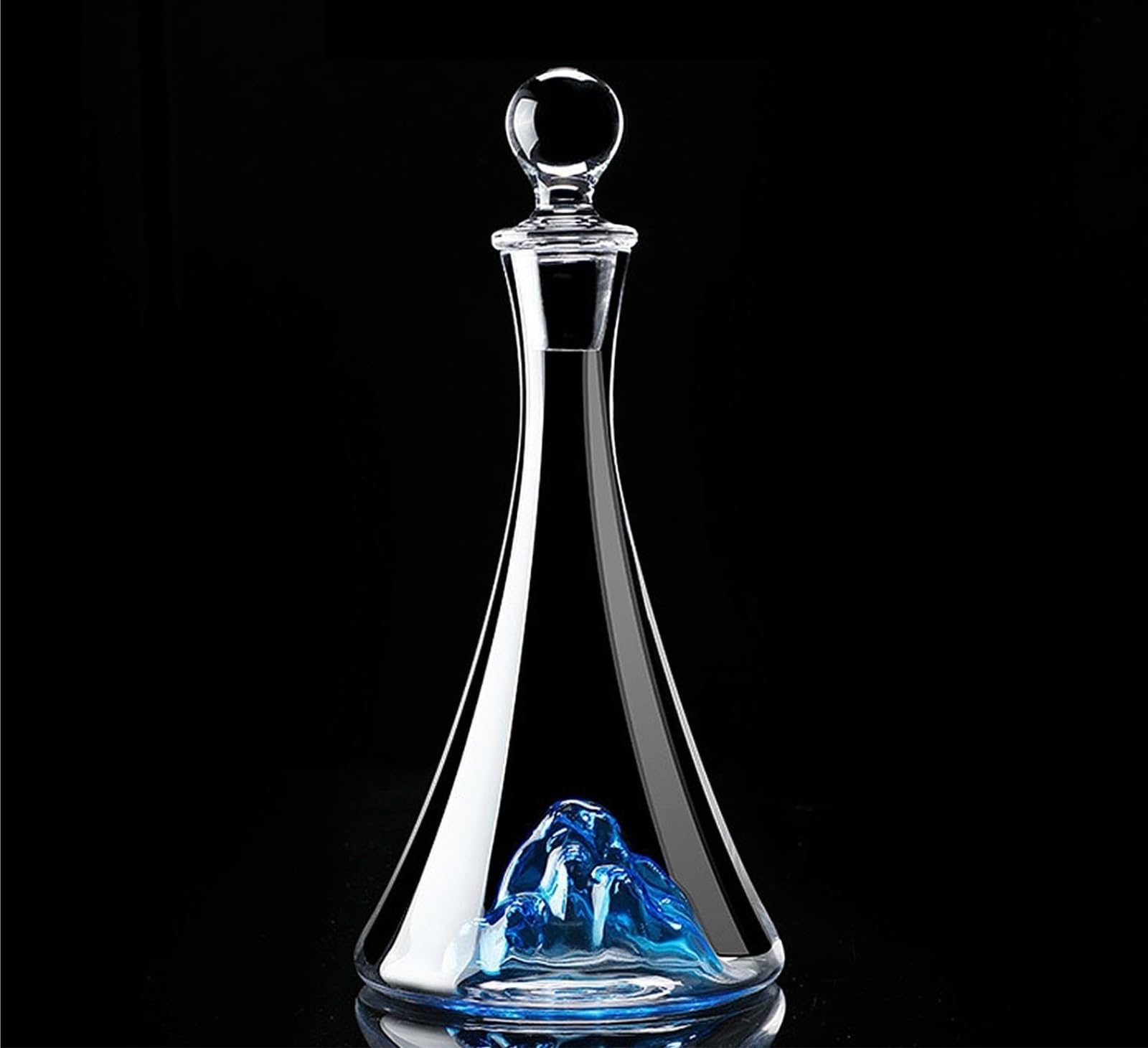 Decantador Vino Elegante Decantador De Vino Cristal con Jarra En Cascada For Decoración del Hogar Wine Decanter