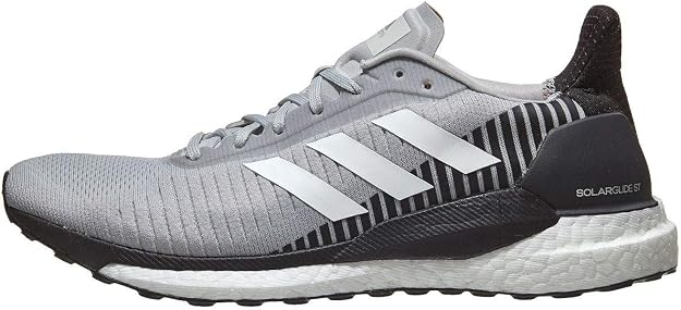 Amazon.com | adidas Men's SolarGlide ST 19 Running Shoe - Color: Grey/White/ Solar Orange (Regular Width) - Size: 14 | Road Running