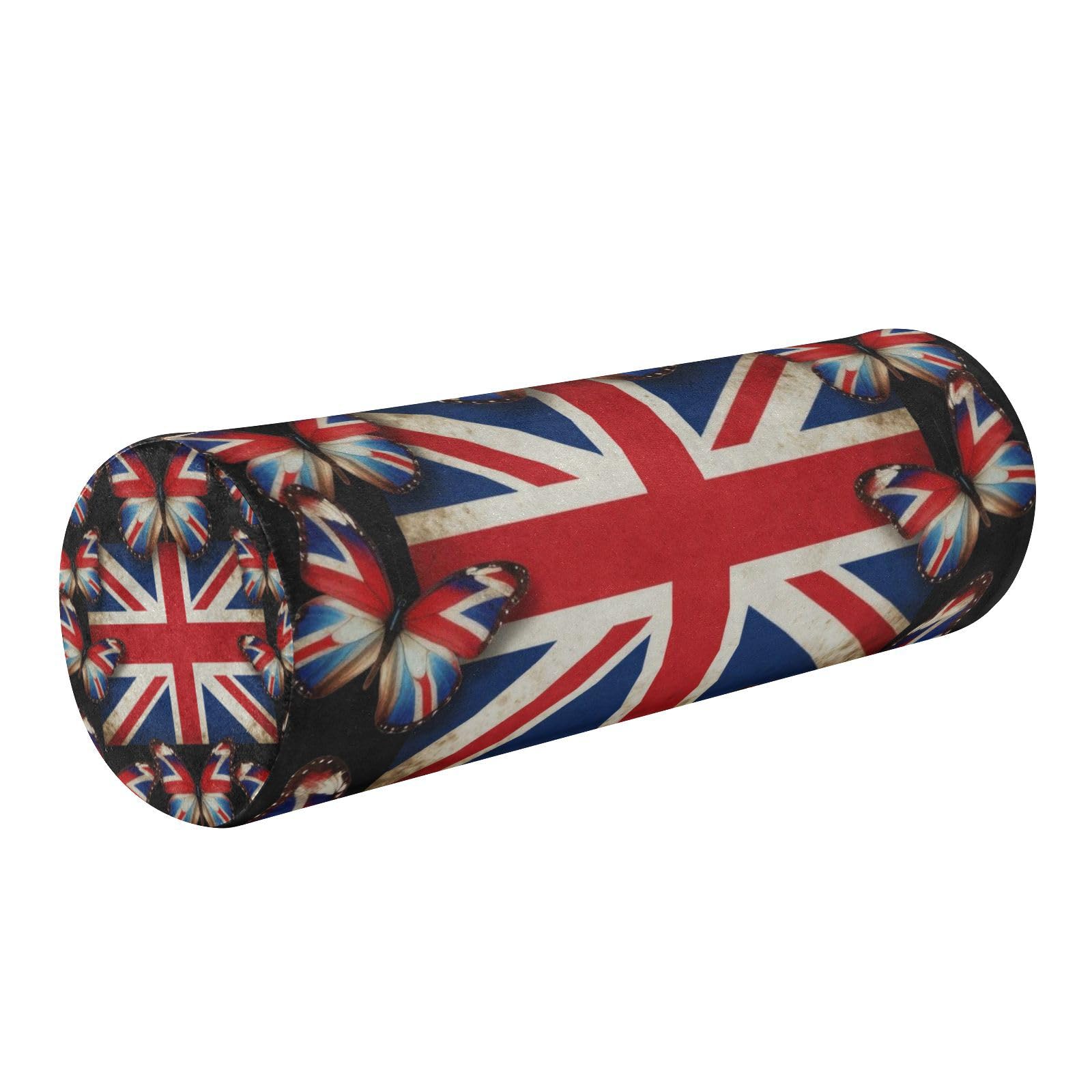 Oreiller cylindrique lit tête cou dos jambes traversin ergonomique papillon