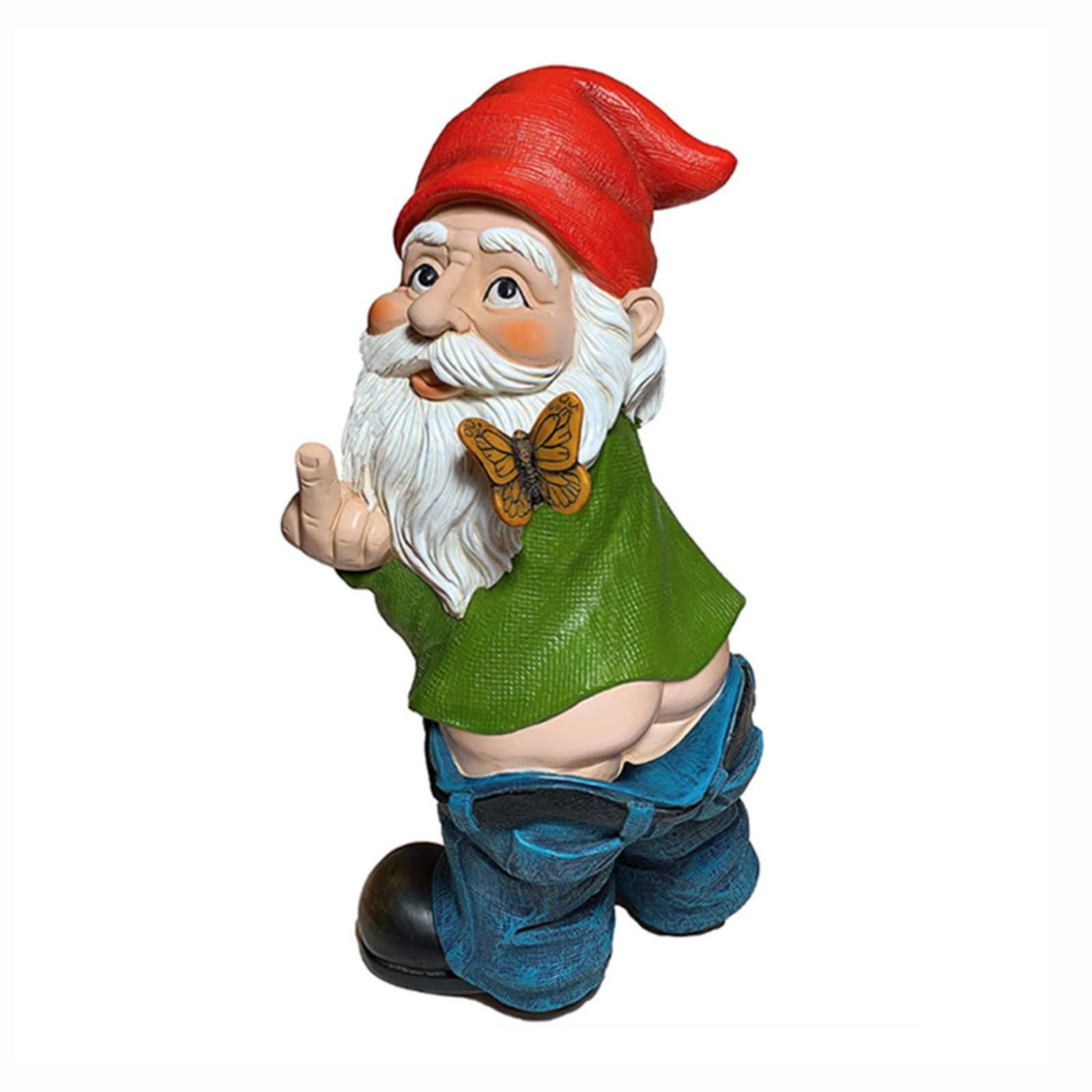 Enanos de jardín para exteriores figuras de jardín y estatuas de jardín divertidas, divertidas, grandes, divertidas para césped, patio, balcón, porche, terraza (3)