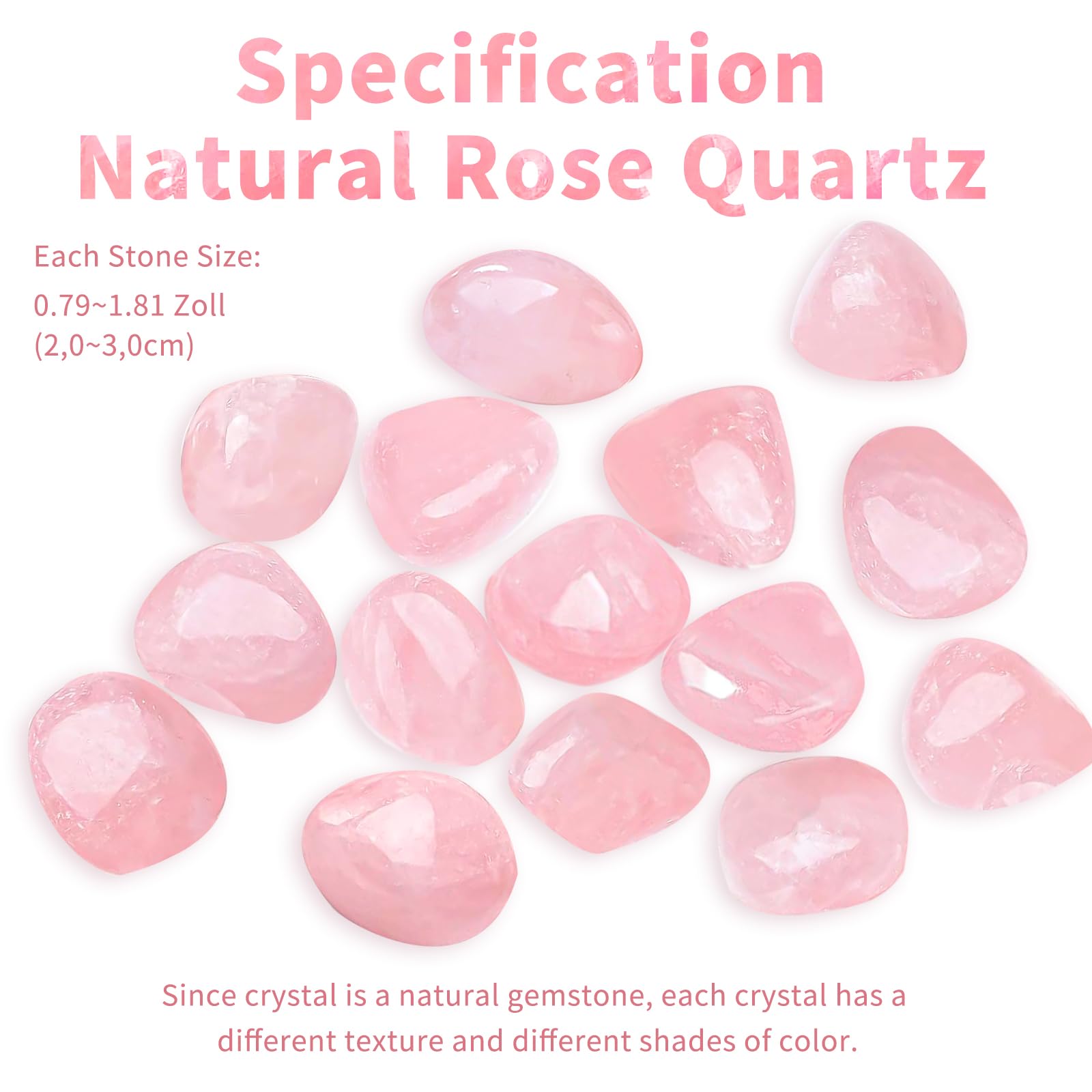 Quarzo Rosa Pietra Naturale Quarzo Rosa Trasparente Pietre di Quarzo Rosa Naturale Quarzo Rosa Trasparente, 2-3cm Quarzo Rosa Set da 100g di Quarzo Rosa Pietra Naturale （Numero Casuale）