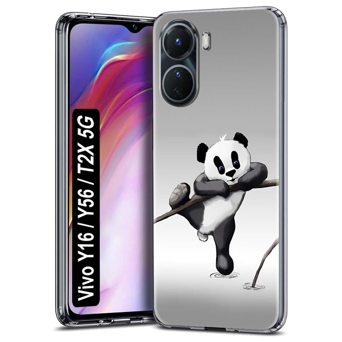 Fashionury Designer Printed Soft Silicone Back Case Cover for Vivo Y16